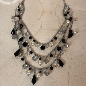 Elegant Black and White Necklace